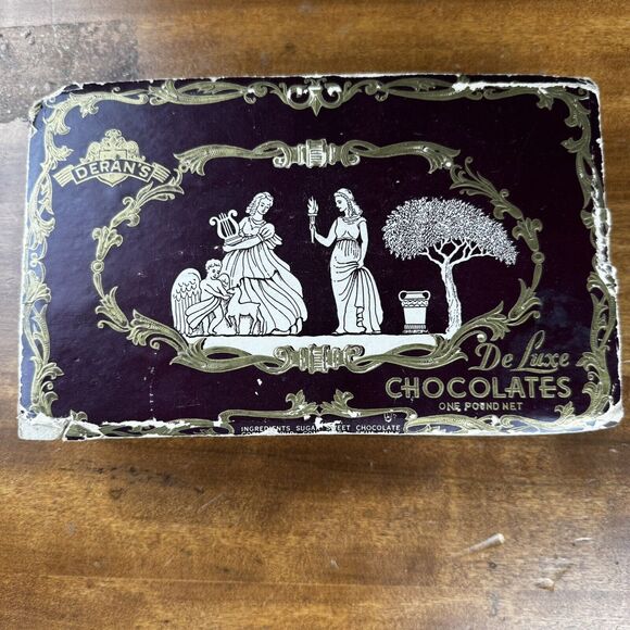 Vintage Chocolates Box Deran’s De Luxe Confectionery The Cambridge Room Mass